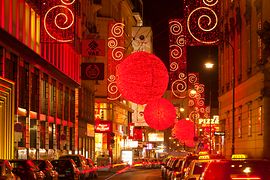Weihnachtsbeleuchtung Rotenturmstraße 