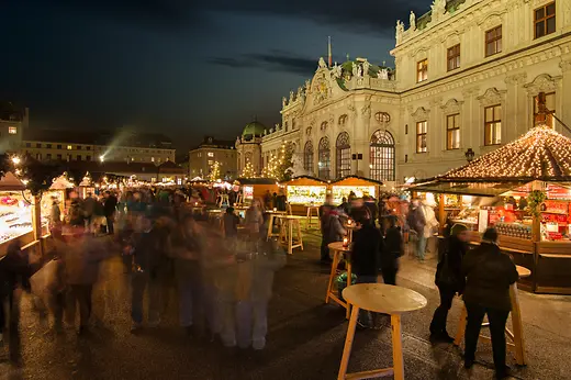 Marché de Noël devant le château Belvédère