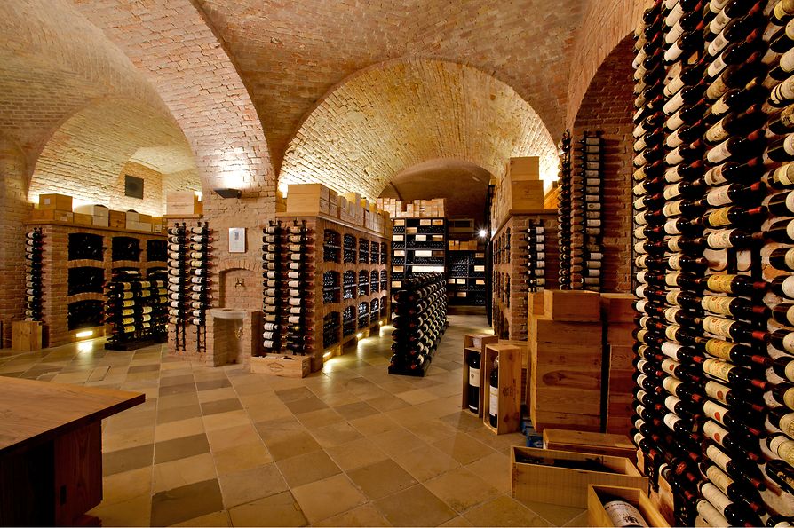 Vine cellar at Palais Coburg