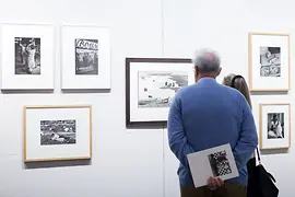 Photos in an exhibition