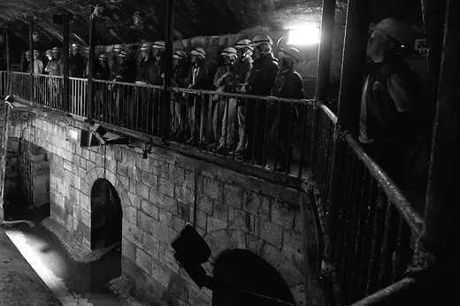 Group of visitors in Vienna's sewer system