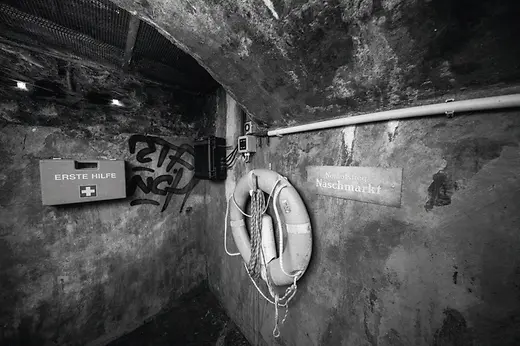 First aid bag and lifesaver in Vienna's sewer system