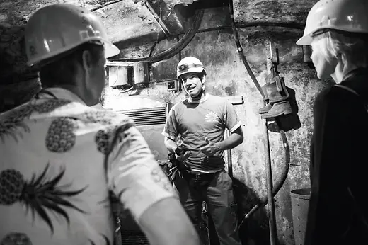 Sewer worker in Vienna's sewer system