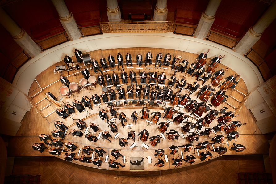 Look from above at the Wiener Symphoniker