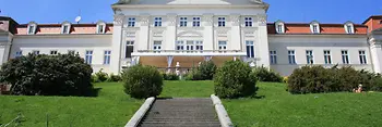 Exterior view of Wilhelminenberg Palace by day