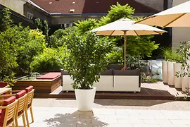 Patio of the Hotel Wilhelmshof
