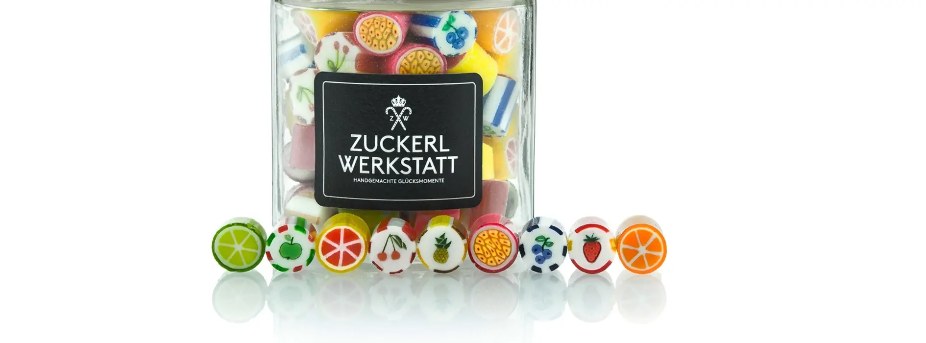 Zuckerlwerkstatt, glass of sweets