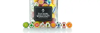 Zuckerlwerkstatt, glass of sweets