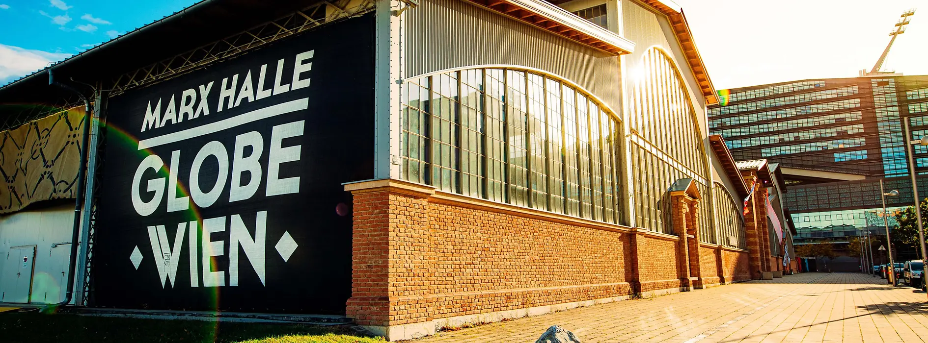 Globe Vienna, facade Marx Halle
