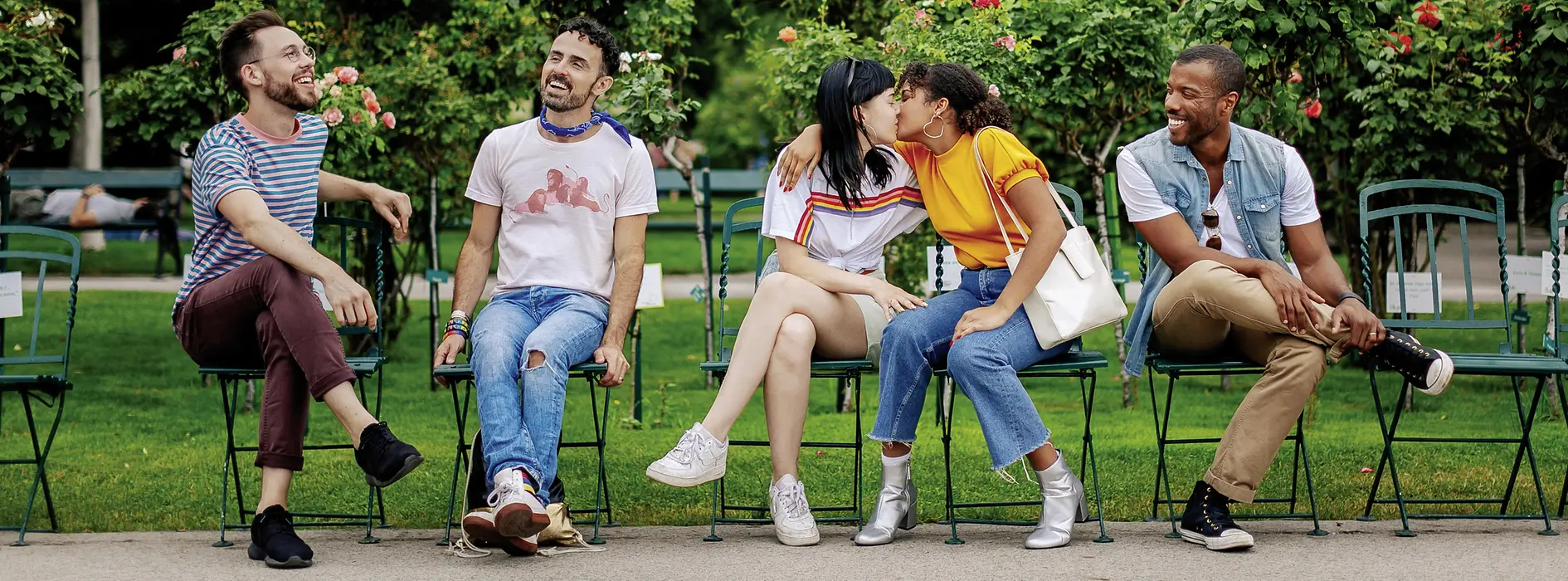 meleg és leszbikus barátok az "Volksgarten"