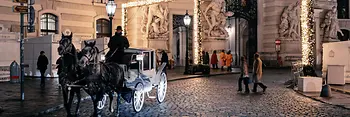 Christmas illuminations on Michaelerplatz