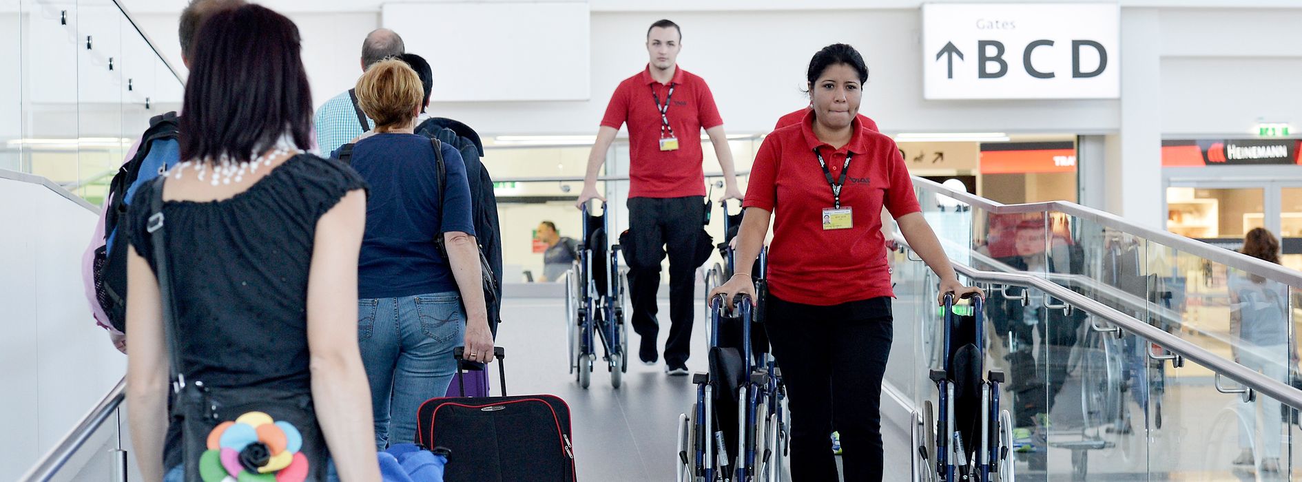 Wheelchairs at Vienna Airport