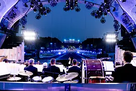 Vienna Philharmonic Summer Night Concert 2021, blue light