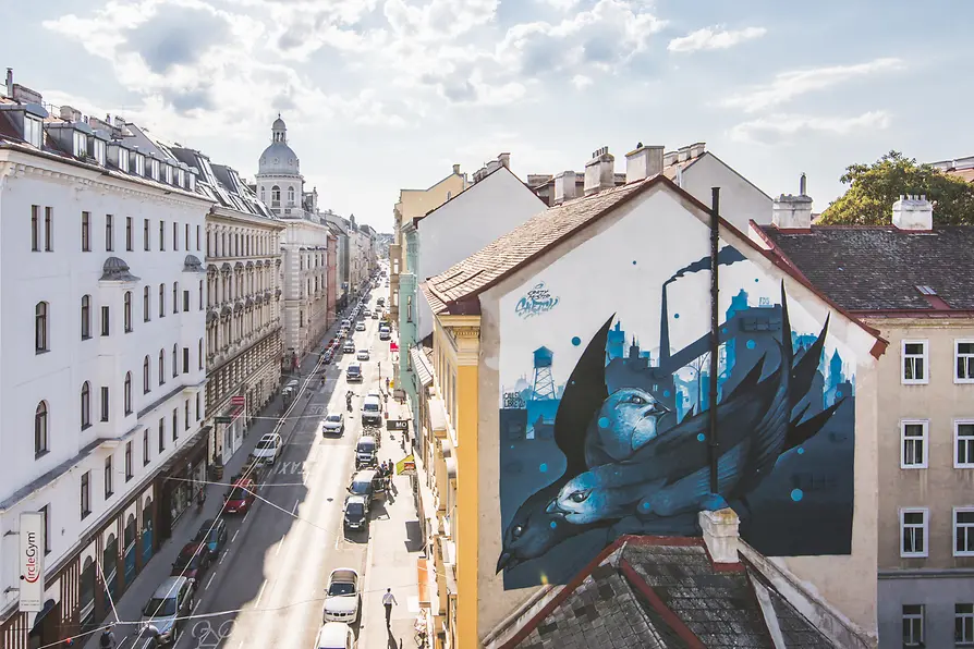 Calle Libre: Crazy Mister Sketch - Burggasse (7. Bezirk)