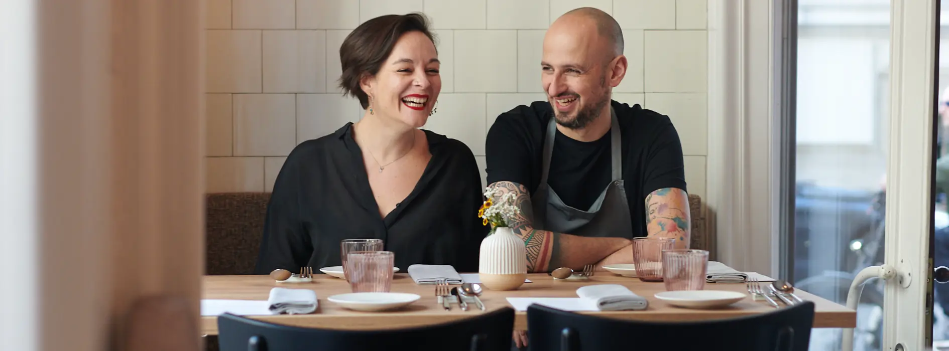 Restaurant Z’som, interior view, diners, Zsom