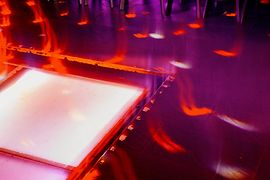 Dance floor in Vienna's oldest gay disco Why Not