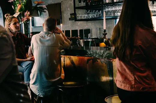 Women at the bar of Motto Wien