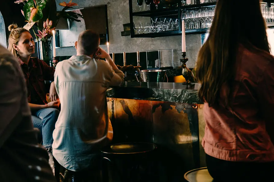 Women at the bar of Motto Wien