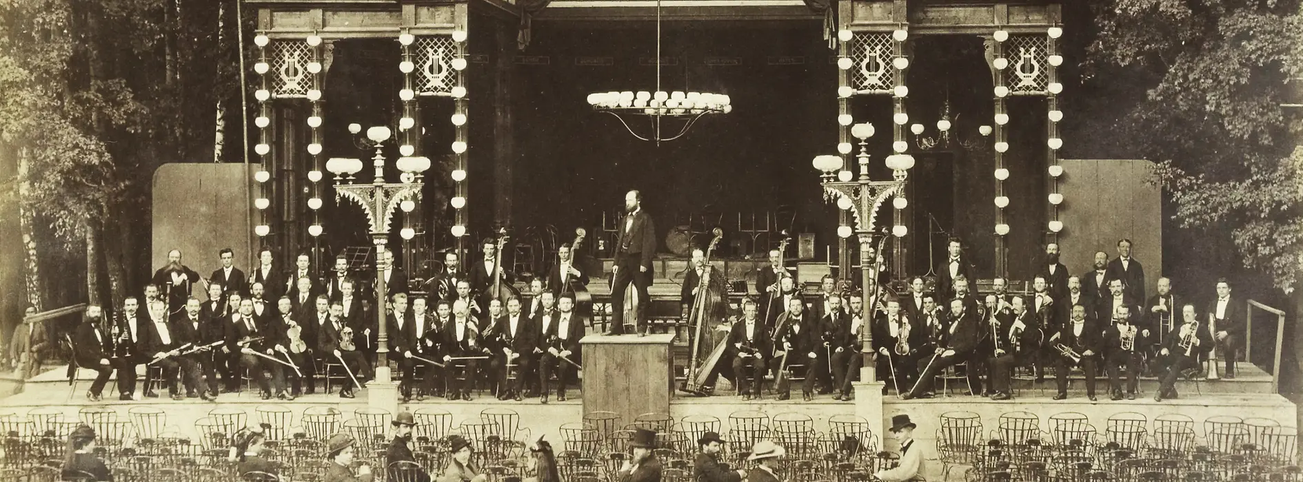 Music pavilion at the 1873 World's Fair