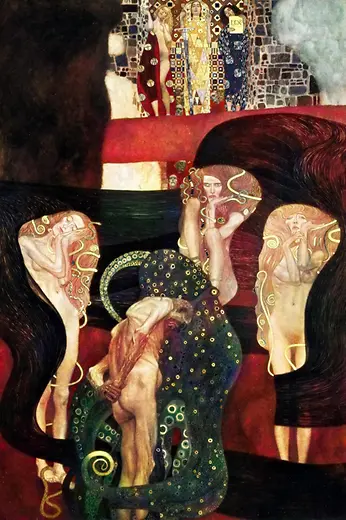 Klimts Fakultätsbild zum Thema Jurisprudenz
