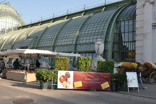 Exterior view palm house Burggarten