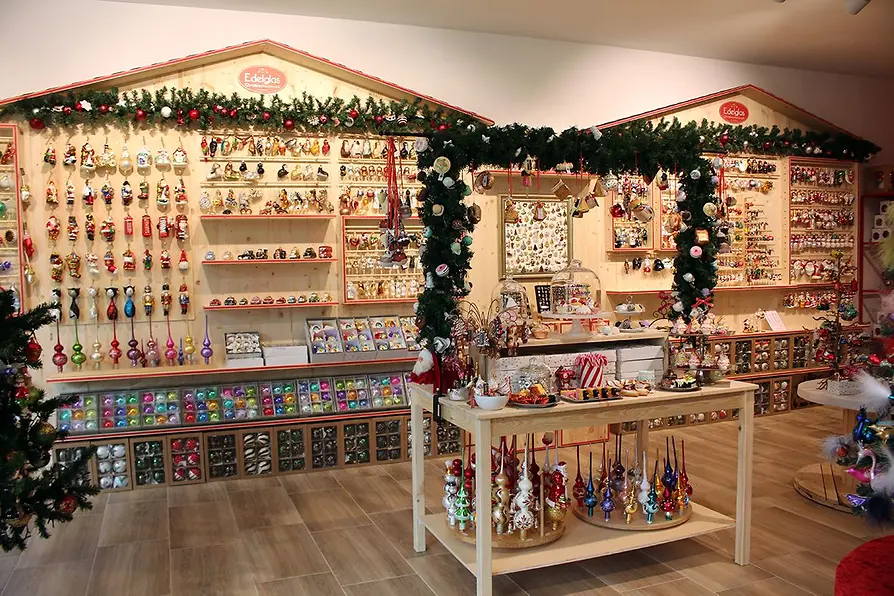 La tienda Edelglas Glasmanufaktur por dentro