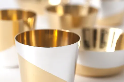 Piezas de plata modernas