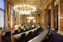 Szövetségi Tanács terem a Parlamentben