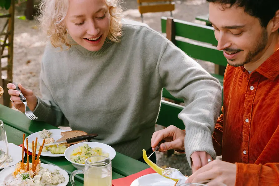 People eating in a restaurant in Vienna 