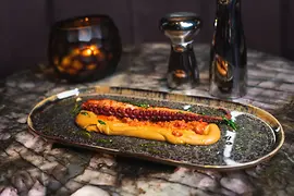Octopus dish on a plate