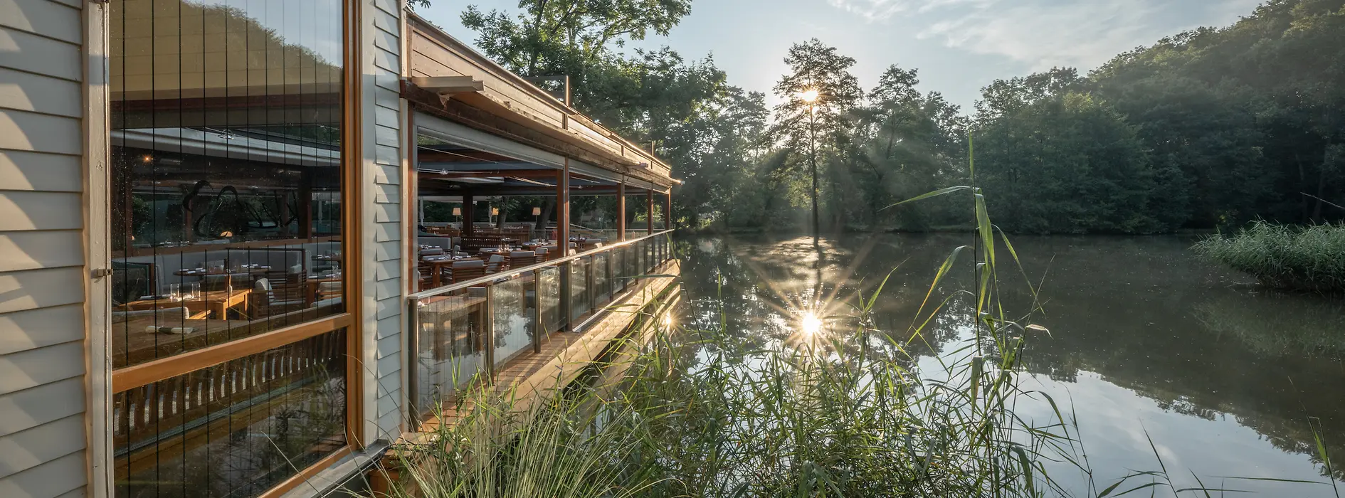 Restaurant Klee am Hanslteich, view over the Hanslteich