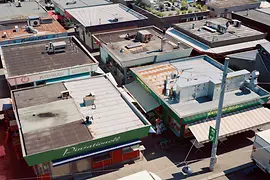 Le Meidlinger Markt vu du ciel