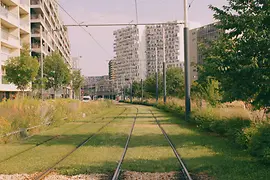 Sonnwendviertel, rotaie del tram