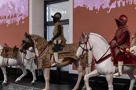 House of Habsburg tour, tour view, knights on horsebacks