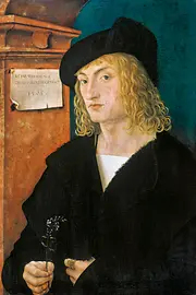 Gemälde von Hans Burgkmair d.Ä., Bildnis des Hans Schellenberger, zwischen 1505 bzw. 1507