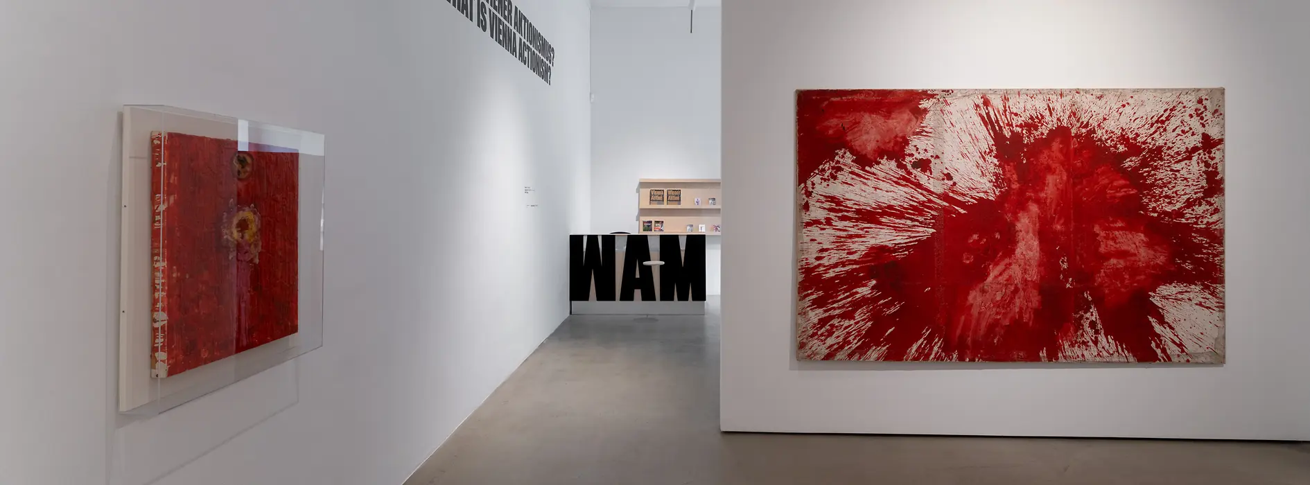 Wiener Aktionismus Museum, Ausstellungsansicht