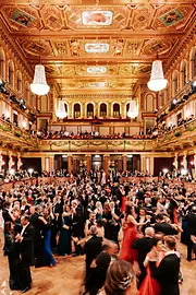 Dancing couples at the Philharmonic Ball of the Vienna Music Society