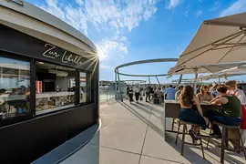 Rooftop bar in the MuseumsQuartier