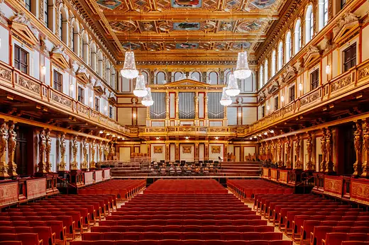 The Golden Hall in the Musikverein Vienna, full-length photo