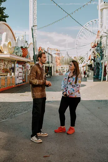 Ferdinand Habsburg und Silvia Lang im Wiener Prater