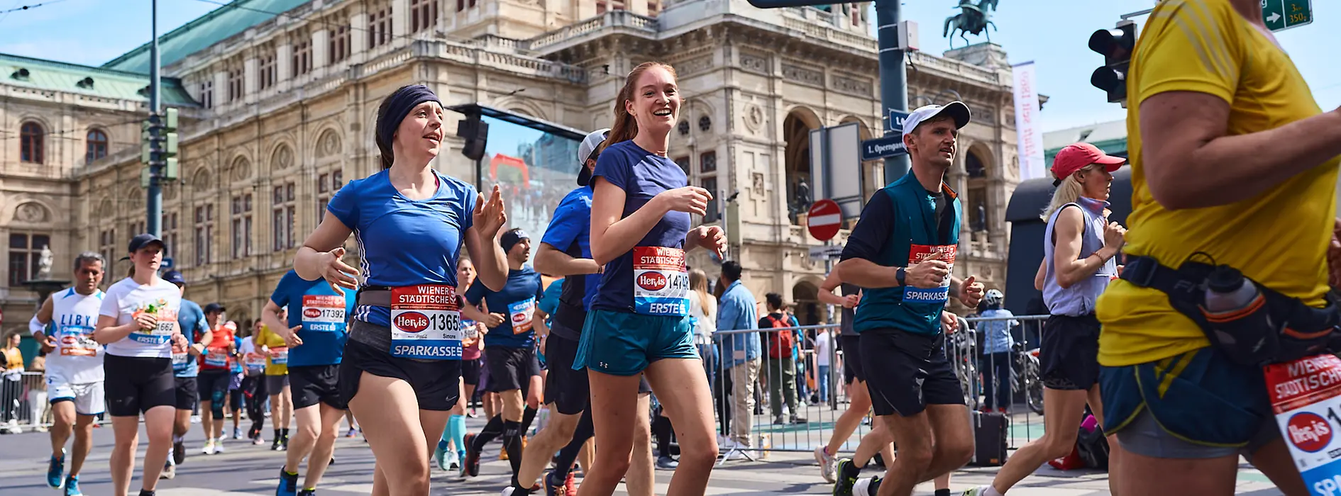 Running along the Ring past the Burgtheater