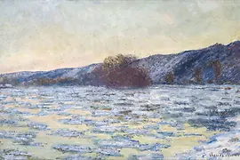 Claude Monet: Ice Floes in Twilight, 1893