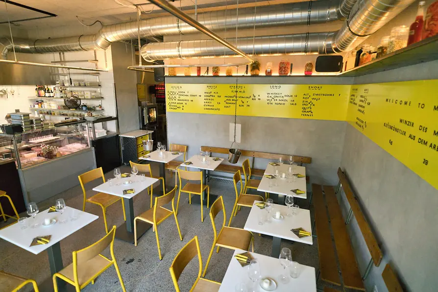 Interior view of a restaurant