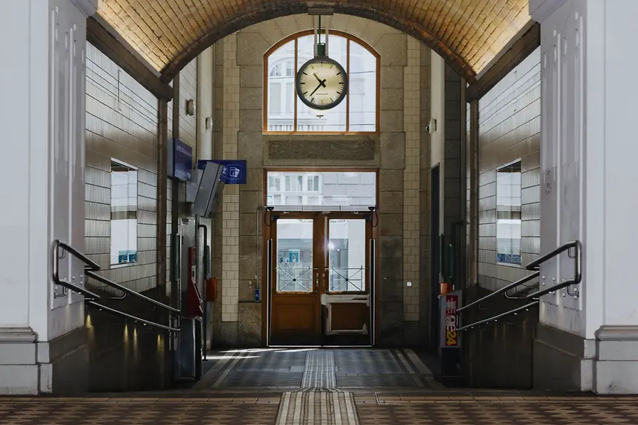 city railway station by Otto Wagner