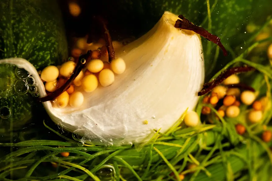 Eingelegter Knoblauch